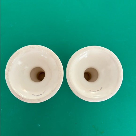 Vintage Pfaltzgraff Tea Rose set of candle taper holders - Picture 3 of 5